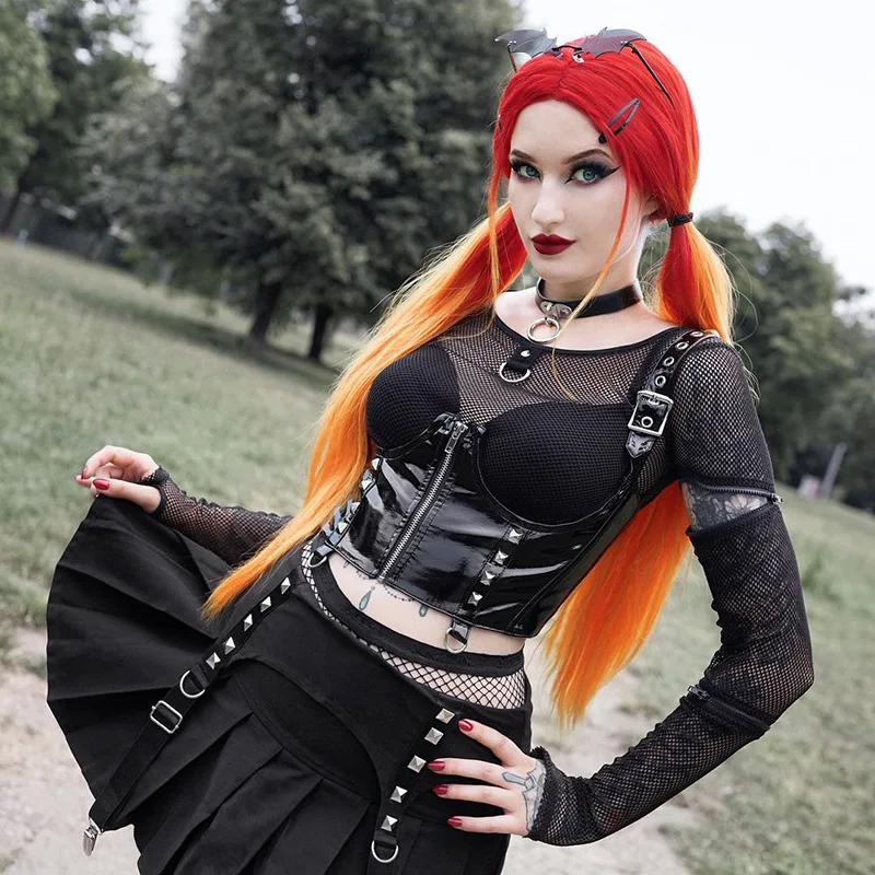 Combhasaki Y2K Female Mini Skirt Ladies Solid Color High Waist Pleated Skirt with Rivet Decors Spring Summer Black Gothic Skirts
Combhasaki Y2K Female Mini Skirt Ladies Solid Color High Waist Pleated Skirt with Rivet Decors Spring Summer Black Gothic Skirts