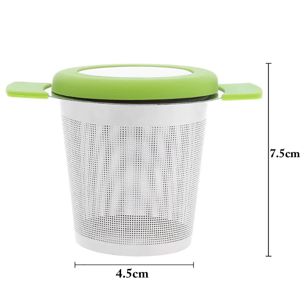 Tea Infuser Creative Silicone Handles Stainless Steel Tea Strainer Tea Coffee Filter Basket Infuser Tools kitchen supplies
Tea Infuser Creative Silicone Handles Stainless Steel Tea Strainer Tea Coffee Filter Basket Infuser Tools kitchen supplies