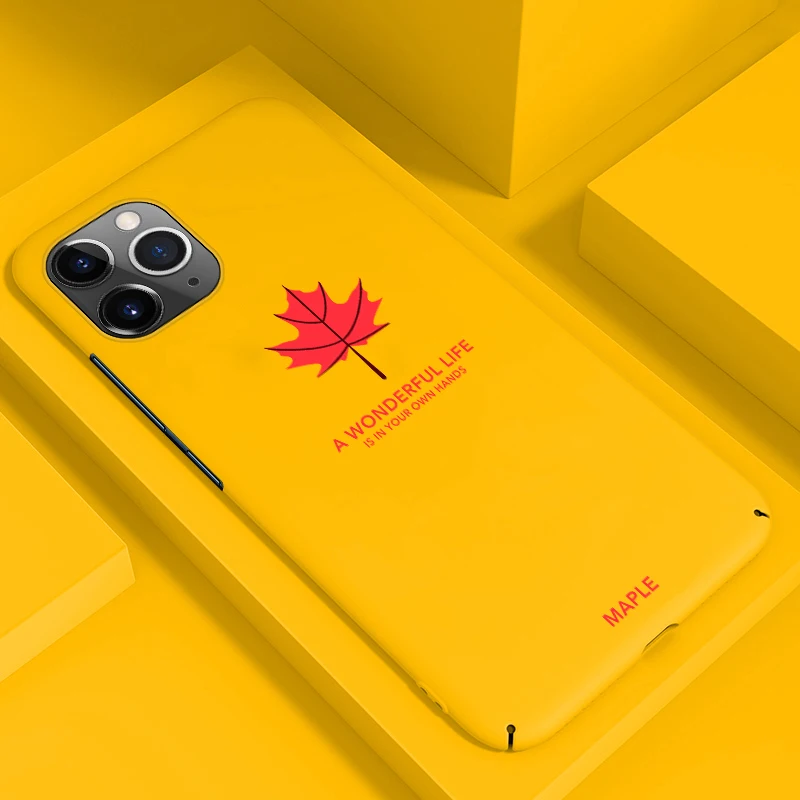 Ultra-Thin Painted Maple Leaf Matte PC Phone Case, Suitable For iPhone 12 11 Pro Max XSmax XR X 8 7 6 Plus Shockproof Back Cover
Ultra-Thin Painted Maple Leaf Matte PC Phone Case, Suitable For iPhone 12 11 Pro Max XSmax XR X 8 7 6 Plus Shockproof Back Cover