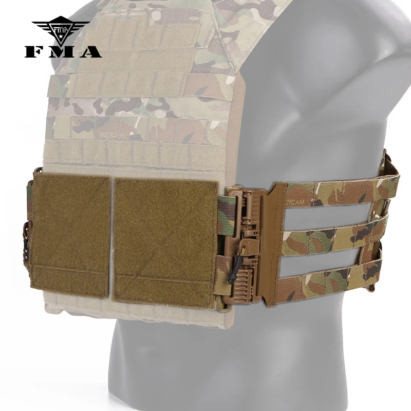 FMA Тактический 3-полосный скелетных поясом Bellyban MOLLE Quick Release Системы комплект