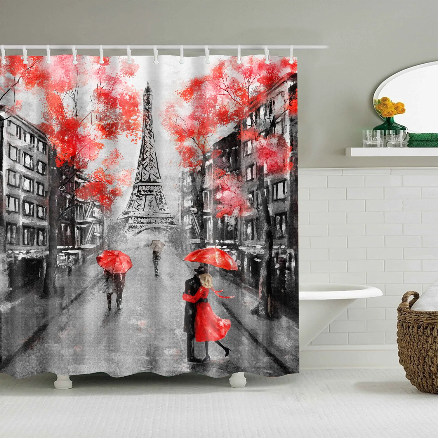 Landscape Shower Curtains Mediterranean Architecture House Flower Plant Scenery Bathroom Waterproof Polyester Hanging Cloth
Landscape Shower Curtains Mediterranean Architecture House Flower Plant Scenery Bathroom Waterproof Polyester Hanging Cloth