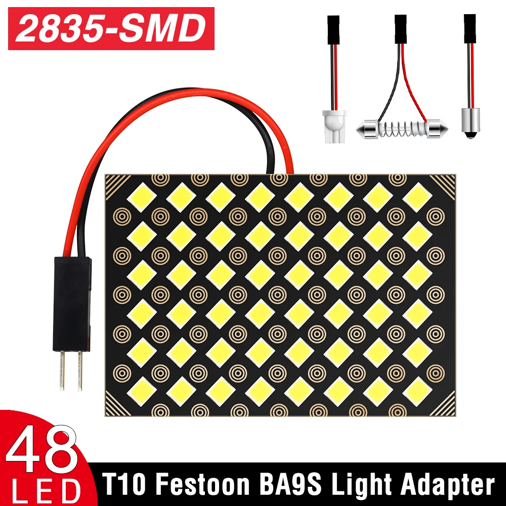 Премиум ксеноновая белая лампа T10 W5W 48 светодиодов 2835SMD для автомобиля, интерьера автомобиля, лампа для чтения, купольная гирлянда, лампа пан...
Премиум ксеноновая белая лампа T10 W5W 48 светодиодов 2835SMD для автомобиля, интерьера автомобиля, лампа для чтения, купольная гирлянда, лампа пан...