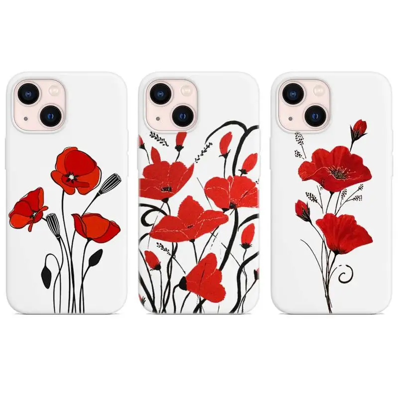 Poppy Flower Bloom Phone Case White Color For iPhone 13 12 Mini 11 Pro X XR XS Max 8 7 6 Plus Cover Coque
Poppy Flower Bloom Phone Case White Color For iPhone 13 12 Mini 11 Pro X XR XS Max 8 7 6 Plus Cover Coque