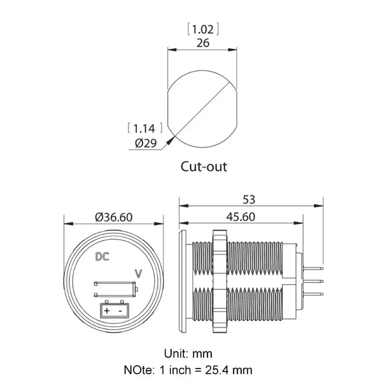 DC 12V/24V Car Boat Voltmeter Battery Monitor IP67 Waterproof LED Digital Voltage Meter Gauge
DC 12V/24V Car Boat Voltmeter Battery Monitor IP67 Waterproof LED Digital Voltage Meter Gauge