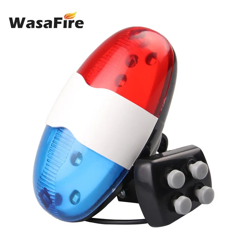 WasaFire 6 LED Bicycle Lamp 4 Tone sounds Electronic Police Siren Bike Front Light Horn Bicycle Bell Warning Cycling Accessories
WasaFire 6 LED Bicycle Lamp 4 Tone sounds Electronic Police Siren Bike Front Light Horn Bicycle Bell Warning Cycling Accessories