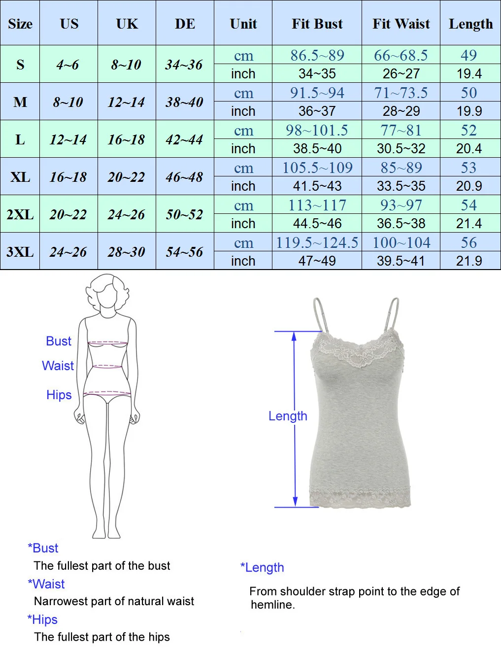 2021 Womens V-Neck Top Lace Trimmed Camisole Cami Tank Top Comfy Spaghetti Straps Nightgowns Sleepshirts Dress
2021 Womens V-Neck Top Lace Trimmed Camisole Cami Tank Top Comfy Spaghetti Straps Nightgowns Sleepshirts Dress