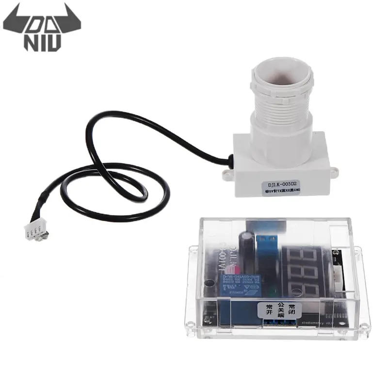 DANIU Ultrasonic Sensor Module Distance Measuring Meter Ranging Sensor 1cm-600cm Adjustable Relay Output with Probe and Display
DANIU Ultrasonic Sensor Module Distance Measuring Meter Ranging Sensor 1cm-600cm Adjustable Relay Output with Probe and Display
