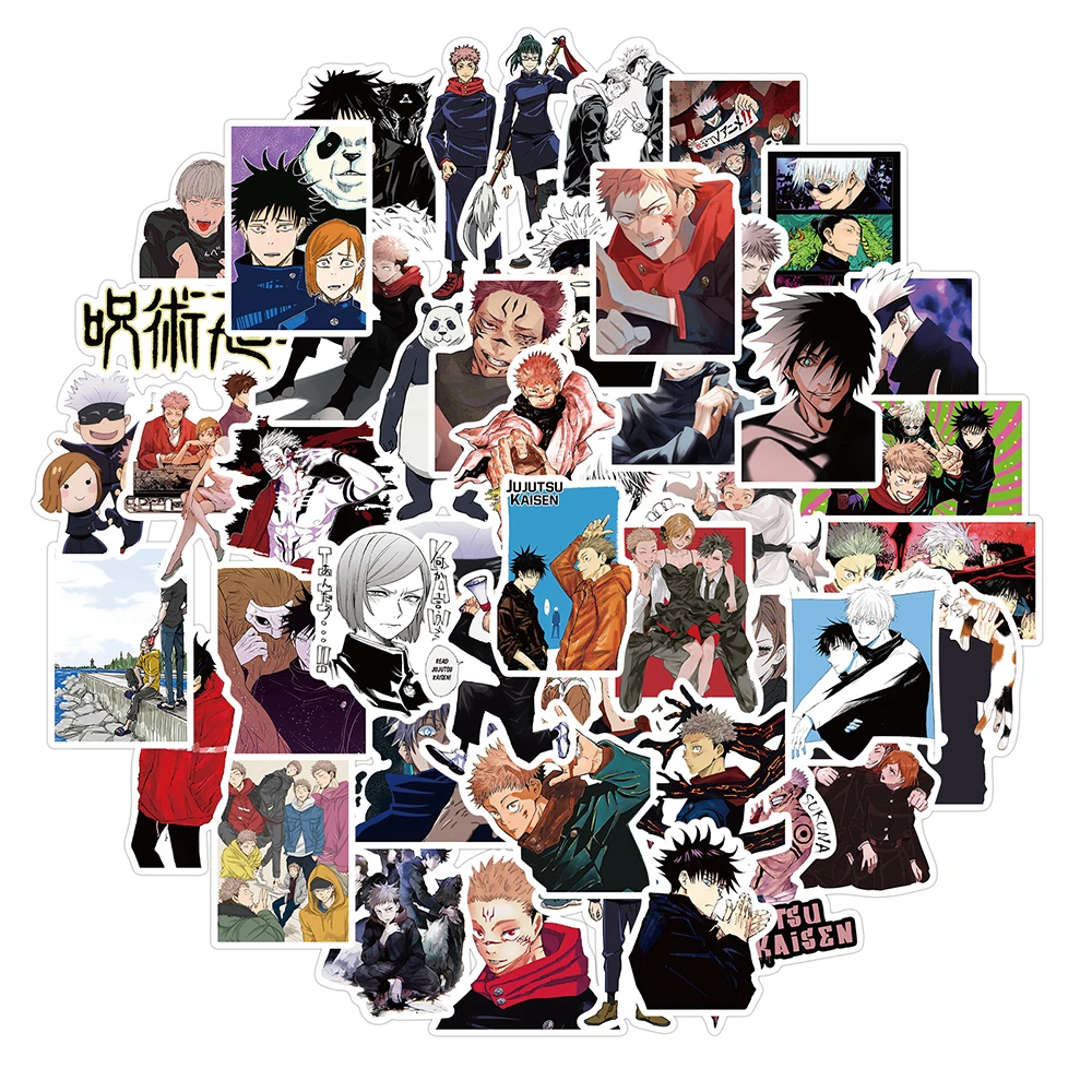 10/30/50PCS Jujutsu Kaisen Anime Stickers Laptop Water Bottle Bicycle Cars Waterproof Aesthetic Graffiti Decal Sticker Kid Toy
10/30/50PCS Jujutsu Kaisen Anime Stickers Laptop Water Bottle Bicycle Cars Waterproof Aesthetic Graffiti Decal Sticker Kid Toy