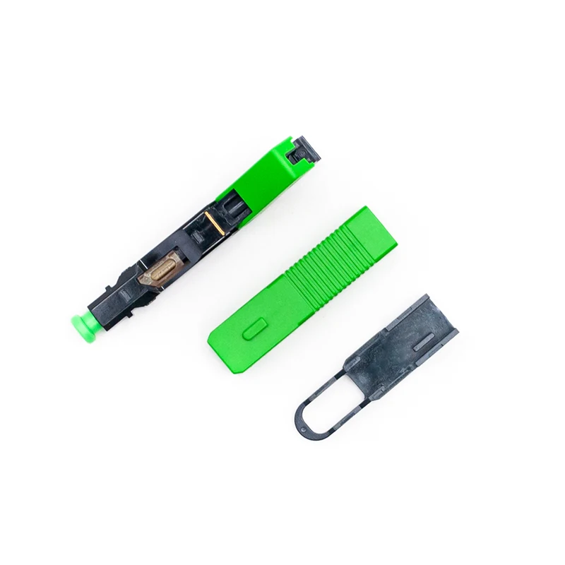 SC APC Fiber Optic Fast Connector FTTH single mode fiber optic SC quick connector green adapter Field Assembly
SC APC Fiber Optic Fast Connector FTTH single mode fiber optic SC quick connector green adapter Field Assembly