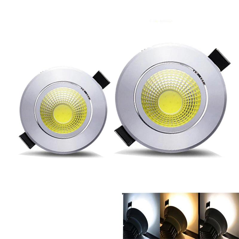 Dimmable Led Downlight 5W 7W 9W 15W 85-265V, COB Recessed downlight Indoor Lighting
Dimmable Led Downlight 5W 7W 9W 15W 85-265V, COB Recessed downlight Indoor Lighting
