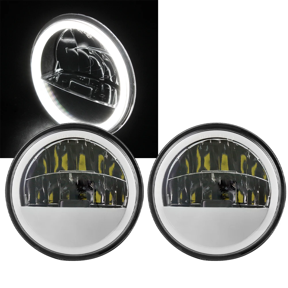 4.5 inch LED Light with halo DRL 4-1/2" Led Fog Light Housing Bracket Fog Lights Auxiliary Lamp Motorcycle Projector Headlight
4.5 inch LED Light with halo DRL 4-1/2" Led Fog Light Housing Bracket Fog Lights Auxiliary Lamp Motorcycle Projector Headlight