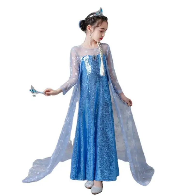 New Elsa Princess Dress Girls Party Vestidos Cosplay Girl Clothing Anna Snow Queen Print Birthday Frozen Dress Kids Costume
New Elsa Princess Dress Girls Party Vestidos Cosplay Girl Clothing Anna Snow Queen Print Birthday Frozen Dress Kids Costume