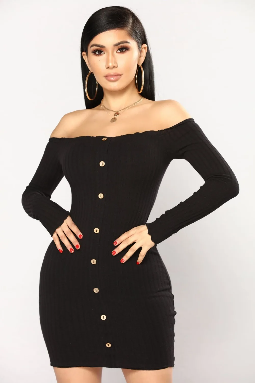 Sexy Autumn Slim Dress Women Solid Color Off Shoulder Long Sleeve Sexy Slash Neck Bodycon Dresses 2020 Mini Party Dress Vestidos
Sexy Autumn Slim Dress Women Solid Color Off Shoulder Long Sleeve Sexy Slash Neck Bodycon Dresses 2020 Mini Party Dress Vestidos