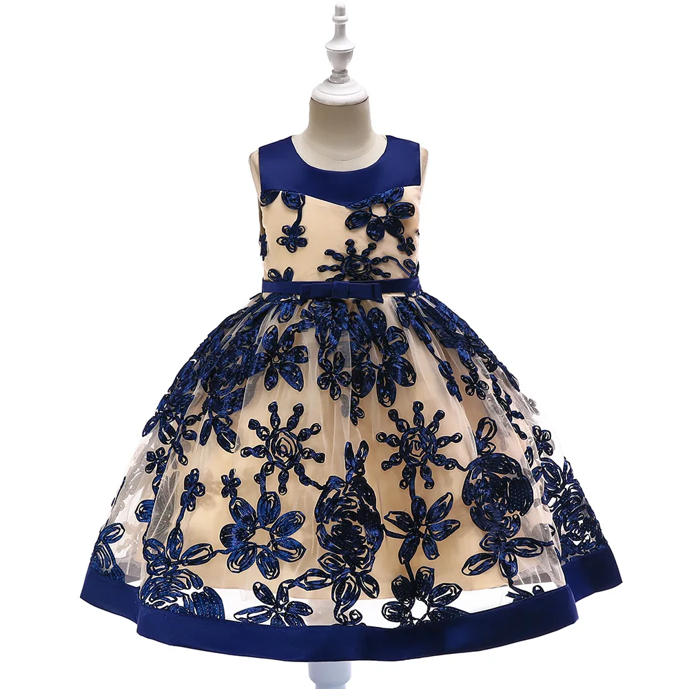 2020 Girls Summer Kids Dresses For Embroidered Princess Dress Flower Wedding Skirt Sleeveless Stitching Children's Clothes 
2020 Girls Summer Kids Dresses For Embroidered Princess Dress Flower Wedding Skirt Sleeveless Stitching Children's Clothes