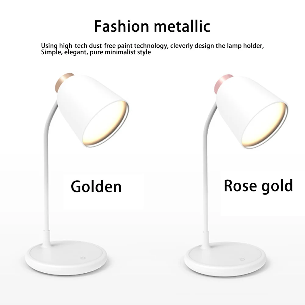 Stepless Dimmable Desk Lamp Table Reading Light USB Rechargable Eye Protection Student Reading Lamp Touch Swtich LED Desk Lamp 
Stepless Dimmable Desk Lamp Table Reading Light USB Rechargable Eye Protection Student Reading Lamp Touch Swtich LED Desk Lamp