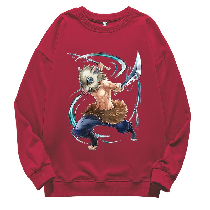 Demon Slayer Cosplay Round Neck Headgear Sweater Hashibira Inosuke Hoodies Anime Adult Child COS Apparel Christmas Halloween
Demon Slayer Cosplay Round Neck Headgear Sweater Hashibira Inosuke Hoodies Anime Adult Child COS Apparel Christmas Halloween