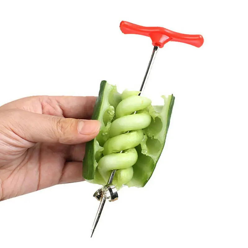 Creative Vegetables Fruit Spiral Knife Potato Carrot Cucumber Salad Chopper Manual Screw Slicer Cutter Spiralizer Kitchen Tools
Creative Vegetables Fruit Spiral Knife Potato Carrot Cucumber Salad Chopper Manual Screw Slicer Cutter Spiralizer Kitchen Tools