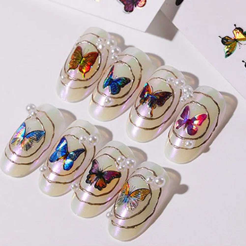 Nail Butterfly Stickers Watercolor Decals Blue Flowers Sliders Wraps Manicure Summer Nail Art Decorations
Nail Butterfly Stickers Watercolor Decals Blue Flowers Sliders Wraps Manicure Summer Nail Art Decorations
