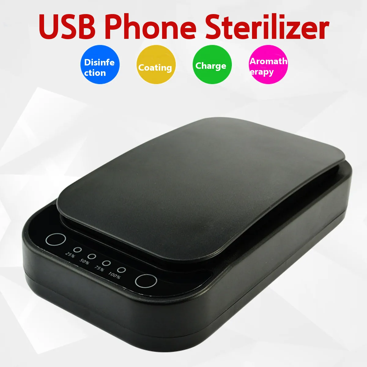 9W Phone Disinfection Sterilizer USB Wireless Charge Mask UV Sanitizer Disinfector Touch Control Aromatherapy Indicator
9W Phone Disinfection Sterilizer USB Wireless Charge Mask UV Sanitizer Disinfector Touch Control Aromatherapy Indicator