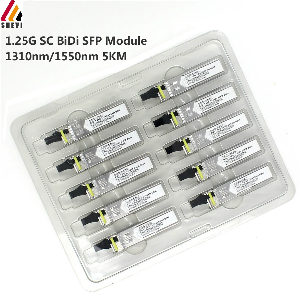 1.25G SC BiDi SFP Module 1310nm/1550nm 3KM 5KM 20KM 60KM 80KM 120KM WDM switch Transceiver module with DDM For mikrotik cisco
1.25G SC BiDi SFP Module 1310nm/1550nm 3KM 5KM 20KM 60KM 80KM 120KM WDM switch Transceiver module with DDM For mikrotik cisco