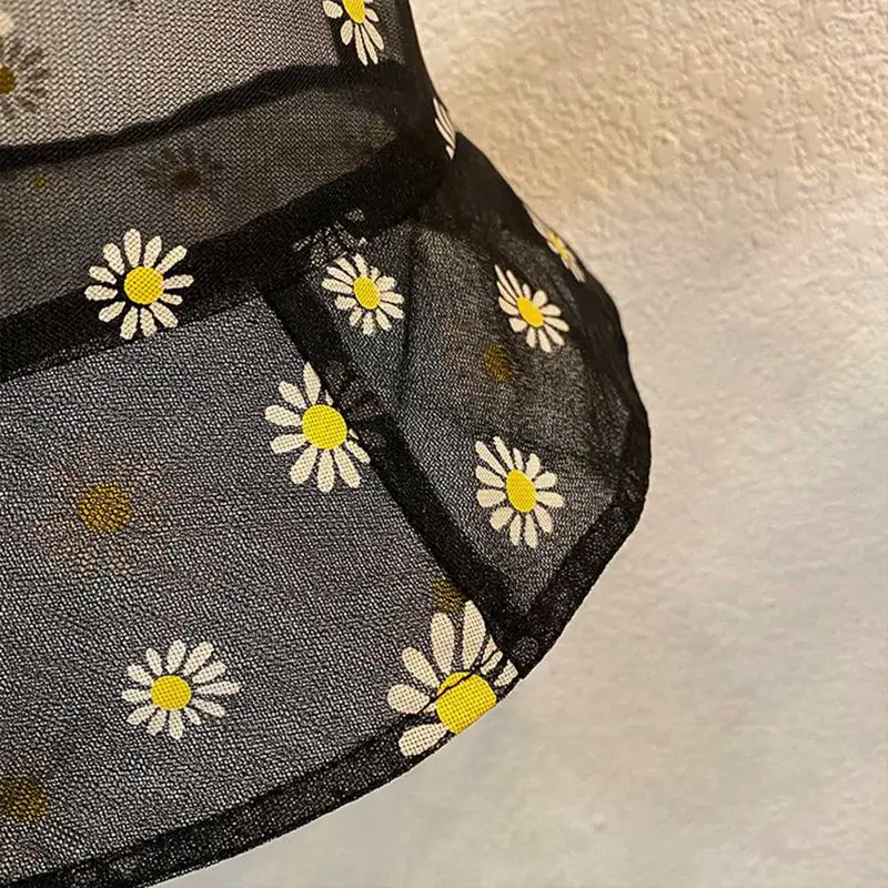 Daisies Buckets Hat Hollow Mesh Daisy Flower Beach Cap High Top Snapback Fashion Sunhat Breathable Thin Sunshade Fisherman Hat
Daisies Buckets Hat Hollow Mesh Daisy Flower Beach Cap High Top Snapback Fashion Sunhat Breathable Thin Sunshade Fisherman Hat
