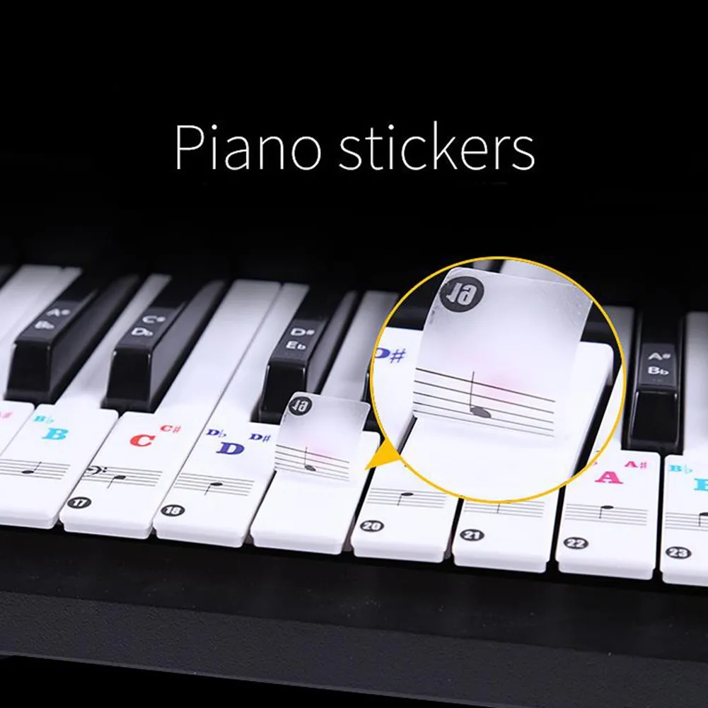 Electronic Piano Keyboard Sticker Is Suitable For 37/49/54/61/88 KEY Keyboard Sticker Transparent Detachable Keyboard Accessory
Electronic Piano Keyboard Sticker Is Suitable For 37/49/54/61/88 KEY Keyboard Sticker Transparent Detachable Keyboard Accessory