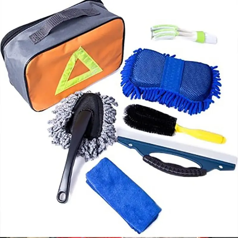 7 Pcs/Set Car Interior Exterior Washing Cleaning Tool Kit Sponge Brush Towel Bag L9CE 
7 Pcs/Set Car Interior Exterior Washing Cleaning Tool Kit Sponge Brush Towel Bag L9CE