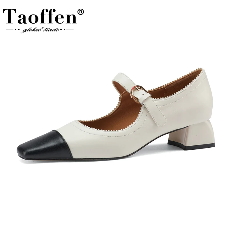Женские туфли-лодочки из натуральной кожи TAOFFEN, праздничные туфли размеров 34-39 и на высоком каблуке, для весны, 2021
Женские туфли-лодочки из натуральной кожи TAOFFEN, праздничные туфли размеров 34-39 и на высоком каблуке, для весны, 2021