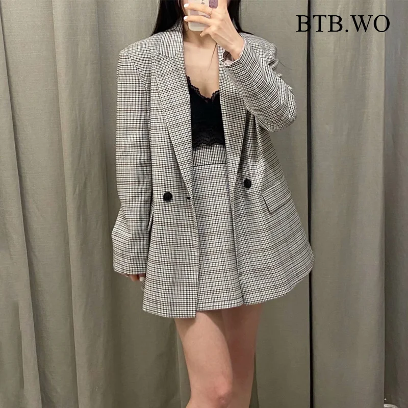BTB.WO Za Women Sets Office Suit Fashion Double Breasted Blazer Jackets Long Sleeve + High Wasit Mini Skirts 2 Piece Set Women
BTB.WO Za Women Sets Office Suit Fashion Double Breasted Blazer Jackets Long Sleeve + High Wasit Mini Skirts 2 Piece Set Women