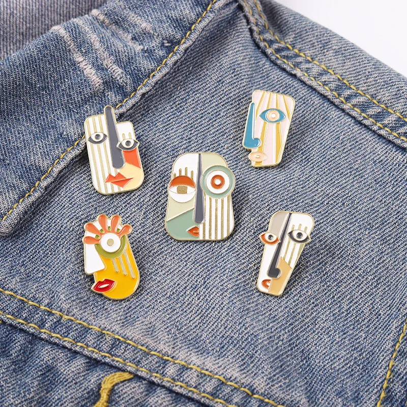 Abstract Face Enamel Pins Modern Geometric Portrait Art Metal Brooches Animal Badges Pins up Gift for Men Women Accessories
Abstract Face Enamel Pins Modern Geometric Portrait Art Metal Brooches Animal Badges Pins up Gift for Men Women Accessories