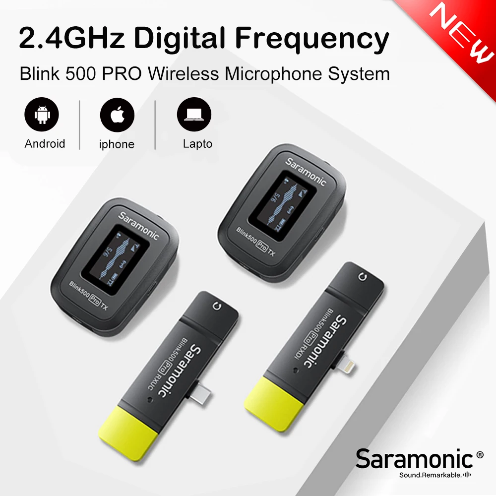 Беспроводной петличный микрофон Saramonic Blink500 Blink 500 Pro B3 B4 B5 B6 двухканальный