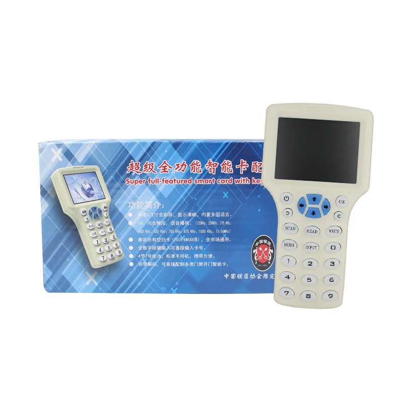 English 10 IC/ID Frequency RFID Access Control Card Reader NFC Encryption Card Writer UID Chip Duplicator Smart Key Copier
English 10 IC/ID Frequency RFID Access Control Card Reader NFC Encryption Card Writer UID Chip Duplicator Smart Key Copier