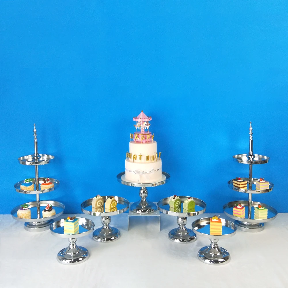 new FFriday 3-7 pcs Gold Birthday party Wedding Crystal Round Metal Set Mirror Dessert Cake Stand
new FFriday 3-7 pcs Gold Birthday party Wedding Crystal Round Metal Set Mirror Dessert Cake Stand