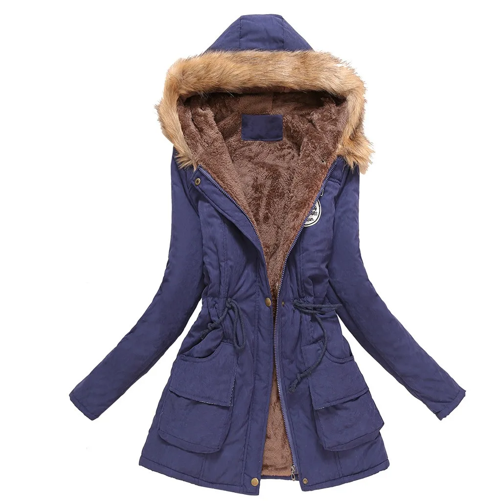 Ladies 2023 Warm Hooded Cotton Jacket Zipper Womens Pure Color Slim Quilted Coat For Woman Winter Outwear Clothing Abrigo Mujer
Ladies 2023 Warm Hooded Cotton Jacket Zipper Womens Pure Color Slim Quilted Coat For Woman Winter Outwear Clothing Abrigo Mujer