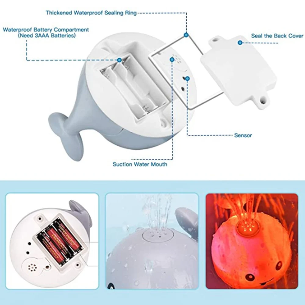 Whale Bath Toy Cute Cartoon Whale Floating Spraying Water Bath Toys Spout Spray Shower Bathing Swimming Bathroom Toy 1PC
Whale Bath Toy Cute Cartoon Whale Floating Spraying Water Bath Toys Spout Spray Shower Bathing Swimming Bathroom Toy 1PC