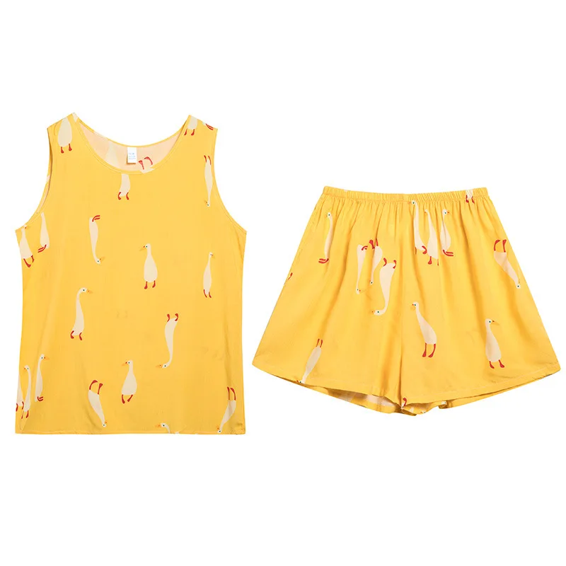 2021 Summer Sleeveless Top+Shorts Pajamas Women Pijama Set Cotton Soft O-Neck Nightie Plus Size Sleepwear Loose Female Home Suit
2021 Summer Sleeveless Top+Shorts Pajamas Women Pijama Set Cotton Soft O-Neck Nightie Plus Size Sleepwear Loose Female Home Suit