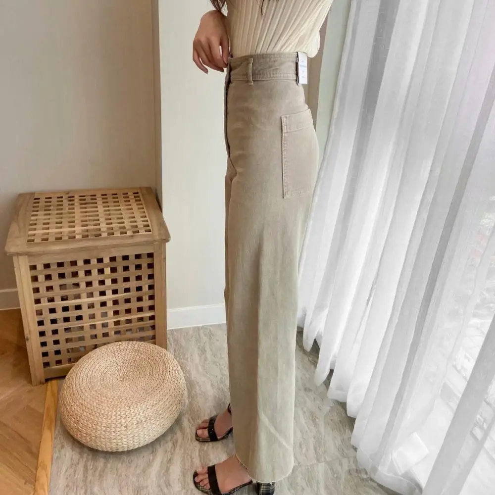 BTB.WO Za Pants Women Solid Straight Pants Lady Casual Wide leg Pants High Waist Zipper Female Ankle Trousers Mujer
BTB.WO Za Pants Women Solid Straight Pants Lady Casual Wide leg Pants High Waist Zipper Female Ankle Trousers Mujer