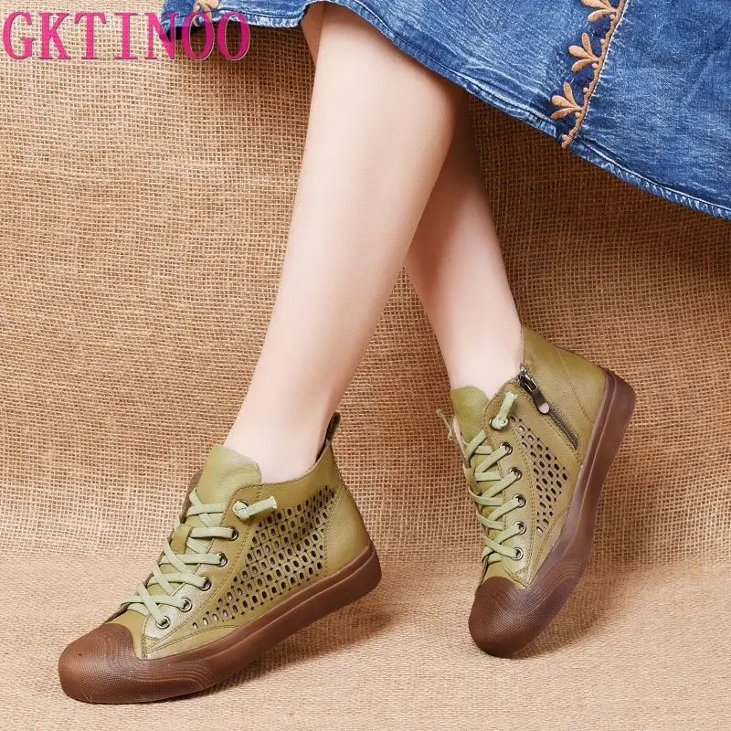 GKTINOO 2022 Women Casual Shoes Fashion Breathable Genuine Leather Shoes Sneakers Women Flat Shoes Female Footwear
GKTINOO 2022 Women Casual Shoes Fashion Breathable Genuine Leather Shoes Sneakers Women Flat Shoes Female Footwear