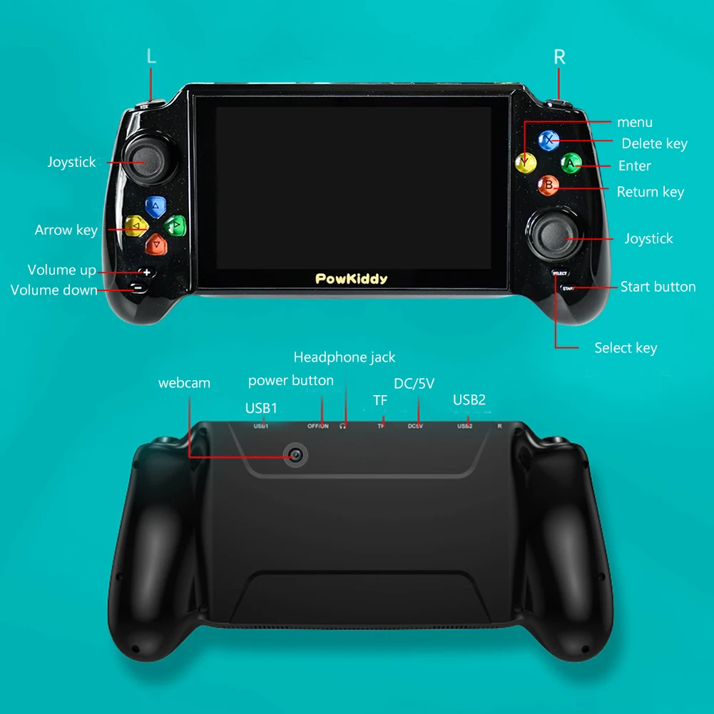 Powkiddy X13 Handheld Game Console 5.0 inch LCD Portable Retro Pocket Game Player Mini Video Game Console
Powkiddy X13 Handheld Game Console 5.0 inch LCD Portable Retro Pocket Game Player Mini Video Game Console