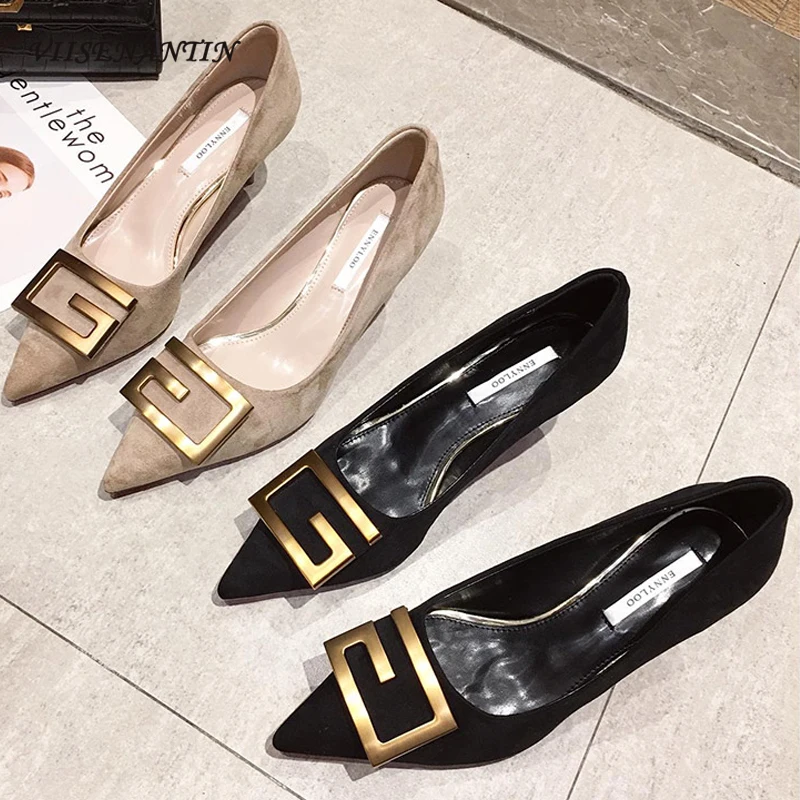 Женские туфли на высоком каблуке, новые универсальные остроносые туфли, осенний стиль, черные привлекательные туфли с искусственным носком
Женские туфли на высоком каблуке, новые универсальные остроносые туфли, осенний стиль, черные привлекательные туфли с искусственным носком