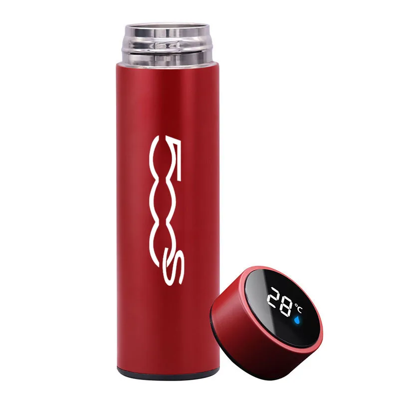 High-end car thermos temperature display portable stainless steel thermos mug Fiat 500S travel mug coffee cup milk mug 500ml
High-end car thermos temperature display portable stainless steel thermos mug Fiat 500S travel mug coffee cup milk mug 500ml