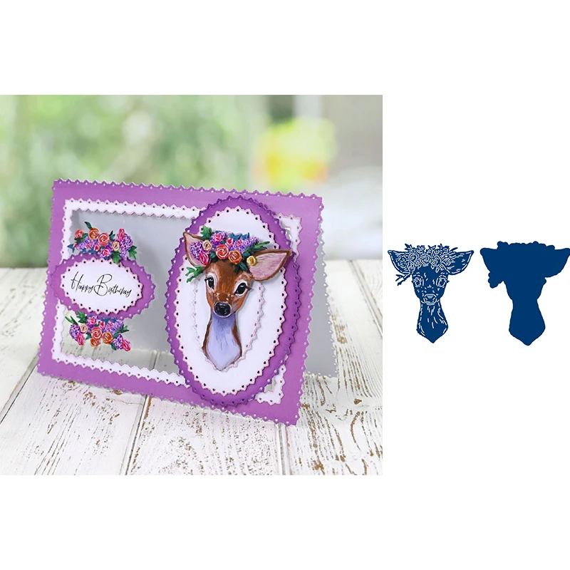 Christmas Floral Deer Metal Cutting Die Scrapbook Embossed Paper Greeting Card Album Craft Template Stencils New for 2021 Arrive
Christmas Floral Deer Metal Cutting Die Scrapbook Embossed Paper Greeting Card Album Craft Template Stencils New for 2021 Arrive