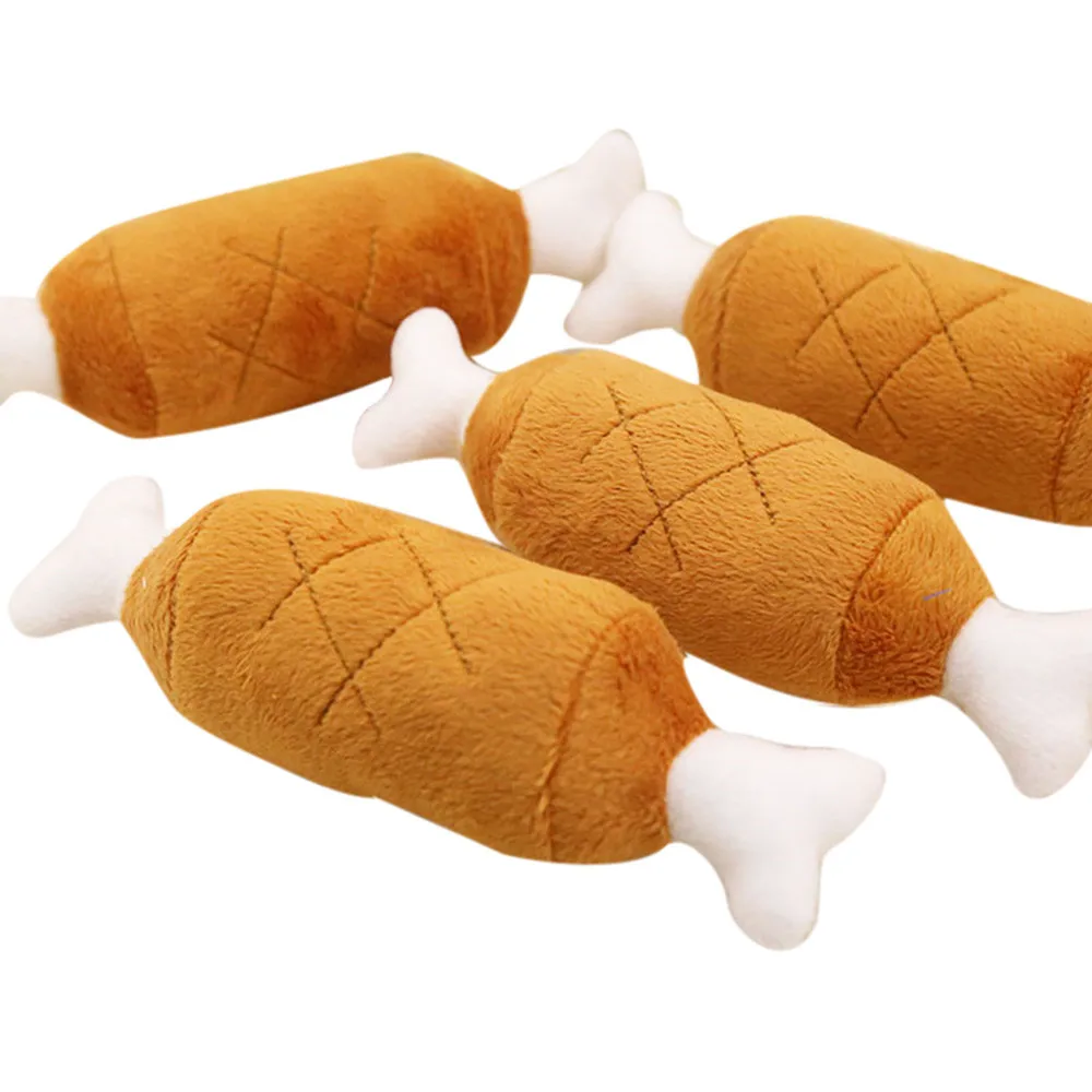 1pc Pet Dog Cat Chicken Legs Plush Toys Interactive Sound Toys Velvet Durable Soft Non-toxic 20x6.5cm Attention Pet Toys I 
1pc Pet Dog Cat Chicken Legs Plush Toys Interactive Sound Toys Velvet Durable Soft Non-toxic 20x6.5cm Attention Pet Toys I