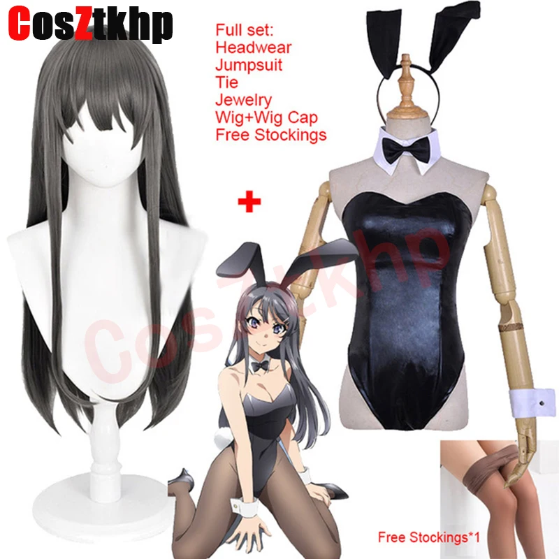 New TNL Anime Sakurajima Mai Cosplay Costumes Seishun Buta Yarou wa Bunny Girl Costume Senpai no Yume wo Minai Sakurajima Wigs
New TNL Anime Sakurajima Mai Cosplay Costumes Seishun Buta Yarou wa Bunny Girl Costume Senpai no Yume wo Minai Sakurajima Wigs