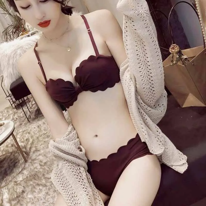 Sexy Backless Bras and Panty Set Women Lingerie Set Gather Underwear Ladies Wire Free Bh Push Up Adjustment Seamless Bra & Brief
Sexy Backless Bras and Panty Set Women Lingerie Set Gather Underwear Ladies Wire Free Bh Push Up Adjustment Seamless Bra & Brief