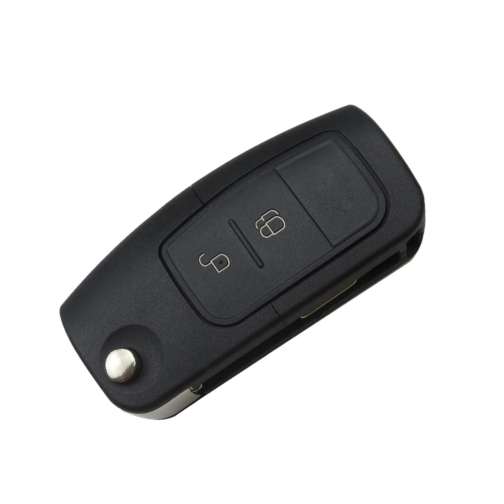 OkeyTech for Ford Mondeo Fiesta C-Max S-Max 433Mhz 4D60/4D63 Transponder Chip Flip Folding Remote Car Key FO21 Blade 2 Button | Автомобили