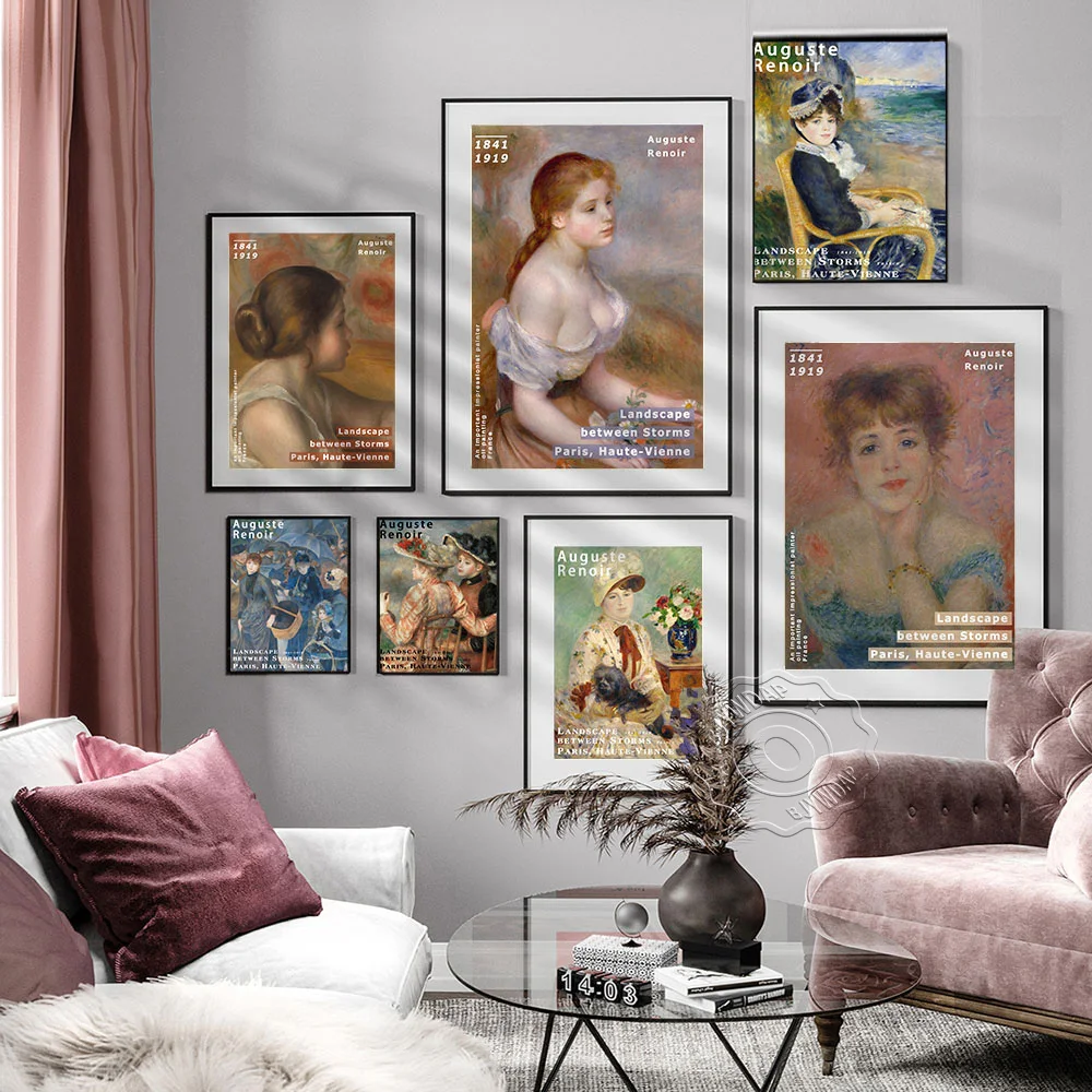 France Impressionism Exhibition Museum Posters, Pierre-Auguste Renoir Prints Poster, Woman Portrait Art Oil Painting Home Decor
France Impressionism Exhibition Museum Posters, Pierre-Auguste Renoir Prints Poster, Woman Portrait Art Oil Painting Home Decor