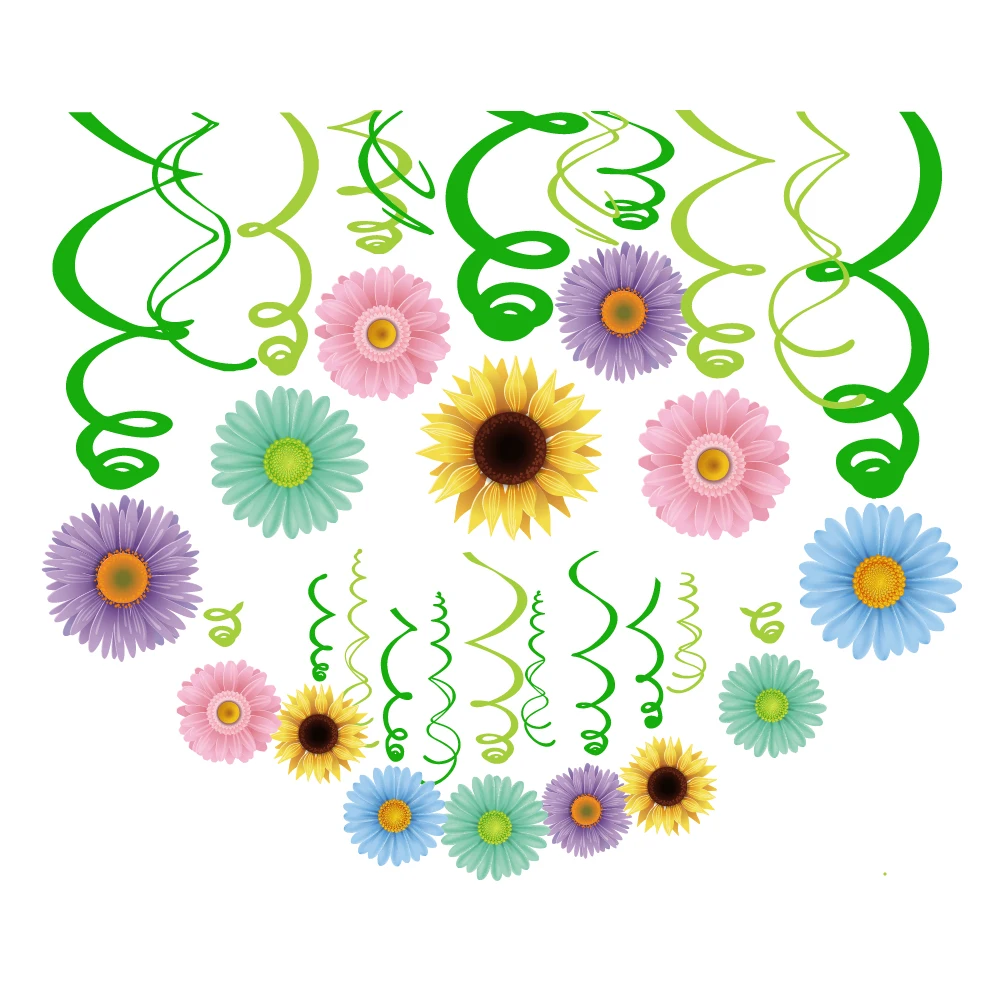 Kids SPRING Flowers OH Baby Birthday Party Disposable Tableware Ceiling Hanging Swirls Spirals Banner Wedding Party Decorations
Kids SPRING Flowers OH Baby Birthday Party Disposable Tableware Ceiling Hanging Swirls Spirals Banner Wedding Party Decorations