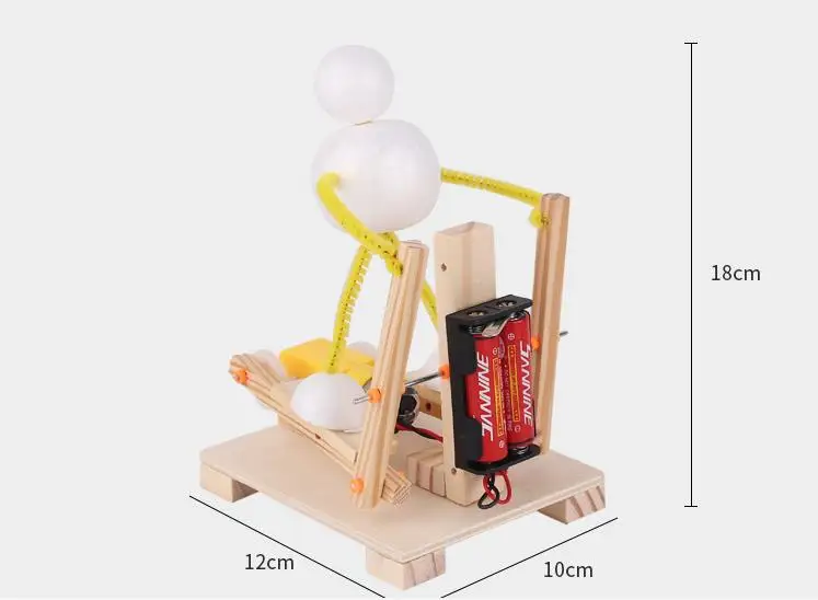 DIY 3D деревянные гуманоидные беговые роботы модели строительные наборы школьные