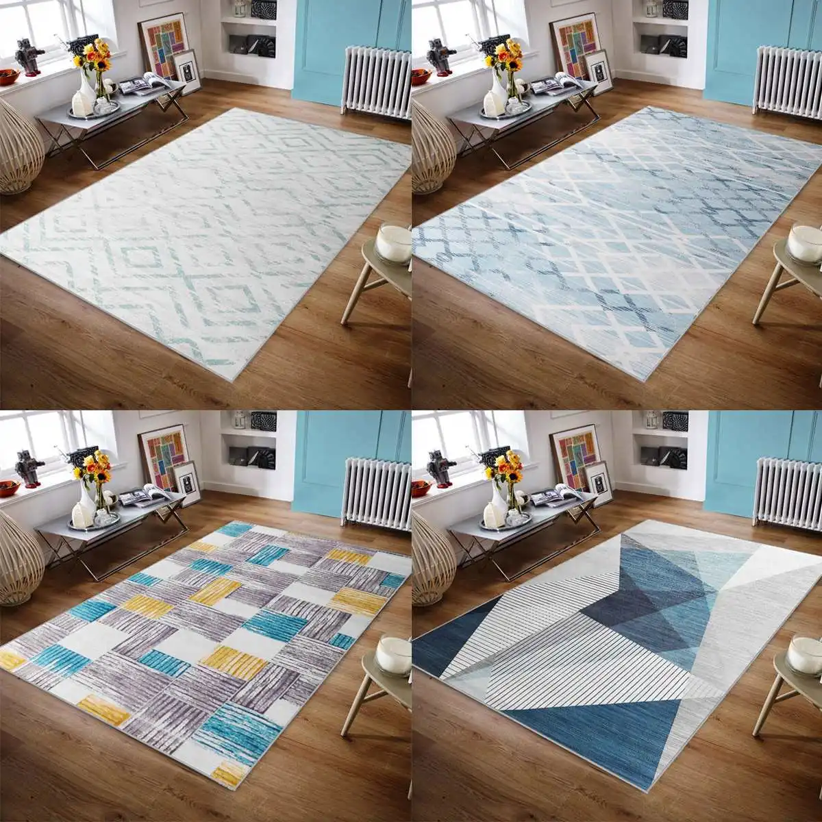 European Style Geometric Pattern Carpet Polyester Washable Area Rugs for Living Room Floor Mat Decor Anti-slip Carpets 120X160cm
European Style Geometric Pattern Carpet Polyester Washable Area Rugs for Living Room Floor Mat Decor Anti-slip Carpets 120X160cm